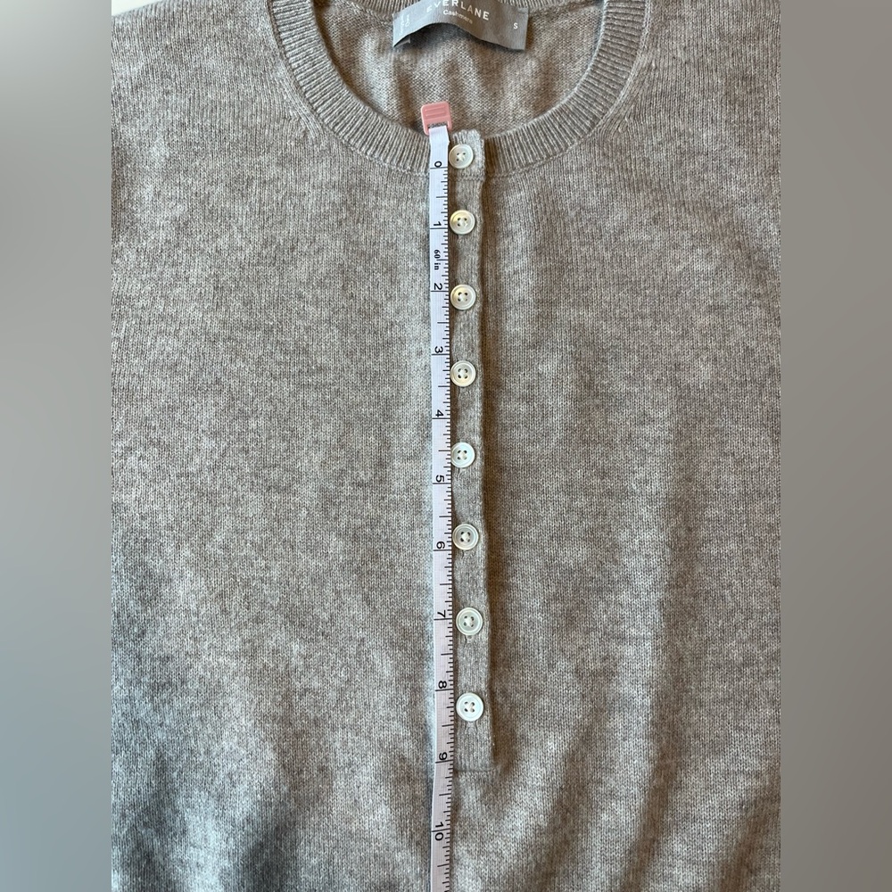 Everlane Gray Button-Up Sweater - image 5